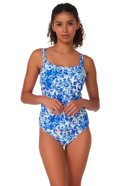 Sunsets Taylor Tankini Swimsuit Top In Blue