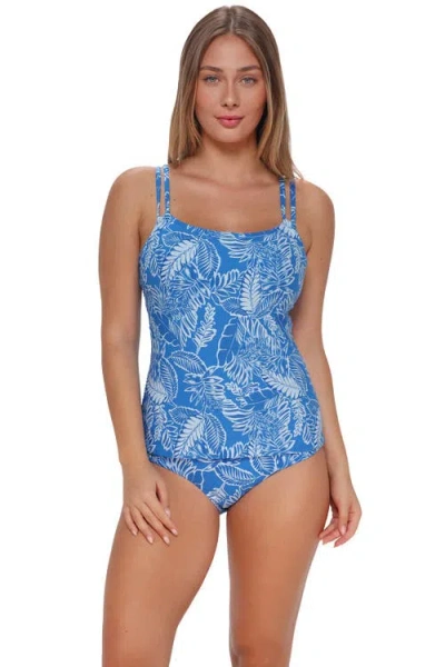 Sunsets Taylor Tankini Swimsuit Top In Blue