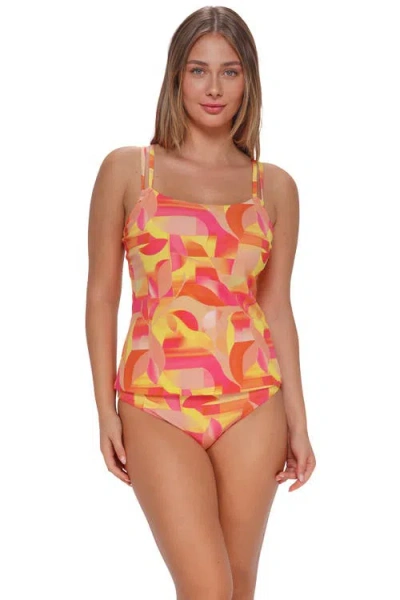 Sunsets Taylor Tankini Swimsuit Top In Multi