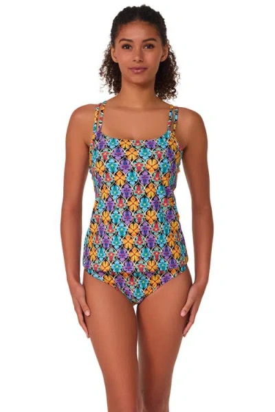 Sunsets Taylor Tankini Swimsuit Top In Multi