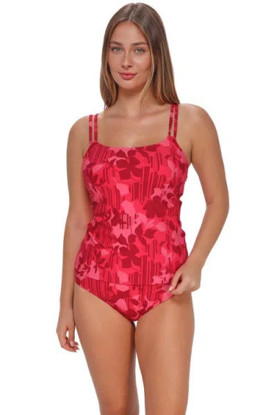 Sunsets Taylor Tankini Swimsuit Top In Pink