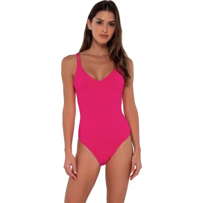 Sunsets Veronica One Piece In Begonia Sandbar Rib