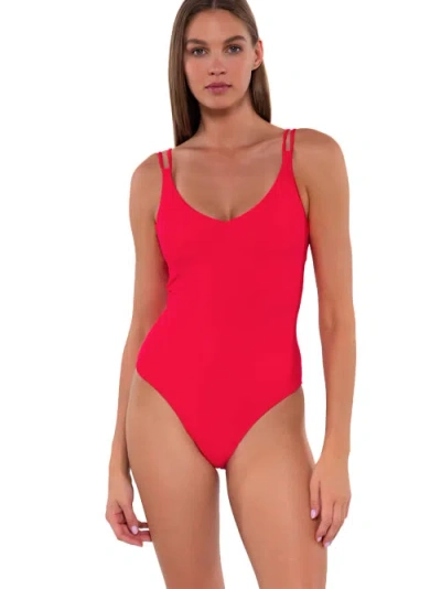Sunsets Veronica One-piece In Geranium