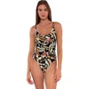 Sunsets Printed Veronica One-piece In Retro Retreat