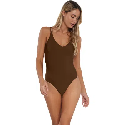 Sunsets Veronica One Piece Swimsuit In Tiki Brown