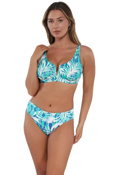 Sunsets Vienna V-wire Bikini Swimsuit Top In Blue