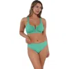 Sunsets Vienna V-wire Bikini Swimsuit Top In Blue
