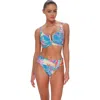 Sunsets Vienna V-wire Bikini Swimsuit Top In Blue