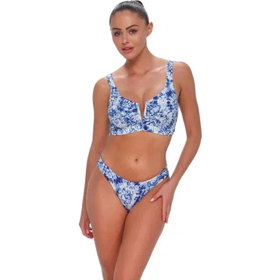 Sunsets Vienna V-wire Bikini Swimsuit Top In Blue