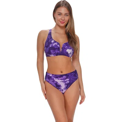 Sunsets Vienna V-wire Bikini Swimsuit Top In Brown