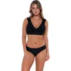 Sunsets Willa Wireless Bikini Swimsuit Top In Black