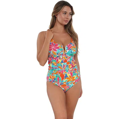 SUNSETS SUNSETS ZURI V-WIRE TANKINI SWIMSUIT TOP