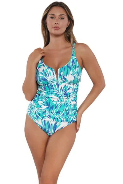 SUNSETS SUNSETS ZURI V-WIRE TANKINI SWIMSUIT TOP