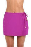 Sunshine 79 Cover-up Wrap Skirt In Purple