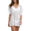 Sunshine 79 Crochet Cover-up Caftan In White