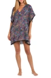 Sunshine 79 Disco Print Cover-up Caftan In Multi