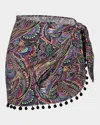 Sunshine 79 Disco Short Pareo Coverup In Multi