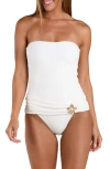 Sunshine 79 Flora Flair One-piece Swimsuit In White