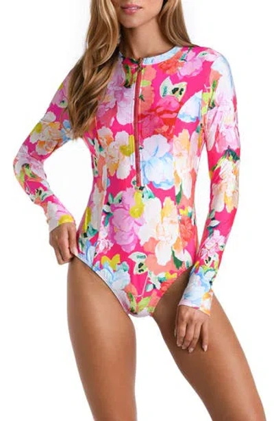 Sunshine 79 Floral Paddle Swimsuit In Pink