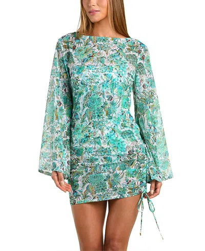 Sunshine 79 Free Spirit Mesh Tunic In Green