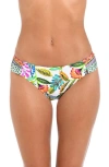 Sunshine 79 Jungle Shirred Side Hipster Bikini Bottoms
