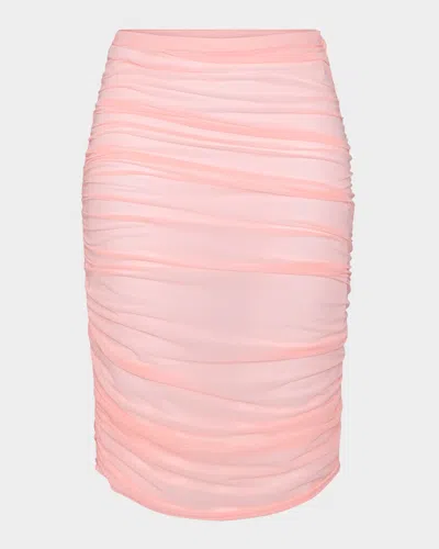 Sunshine 79 Maximal Mesh Convertible Midi Skirt In Blossom