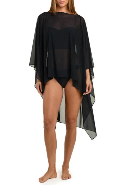 Sunshine 79 Maximal Mesh Cover-up Top In Black