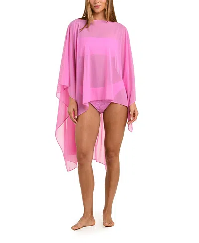 Sunshine 79 Maximal Mesh Tunic In Pink