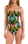 Sunshine 79 Mirage Bandeau One-piece Swimsuit In Multi