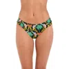 Sunshine 79 Mirage Shirred Side Bikini Bottoms In Multi