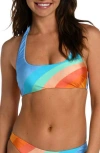 Sunshine 79 Mod Bralette Bikini Top In Multi