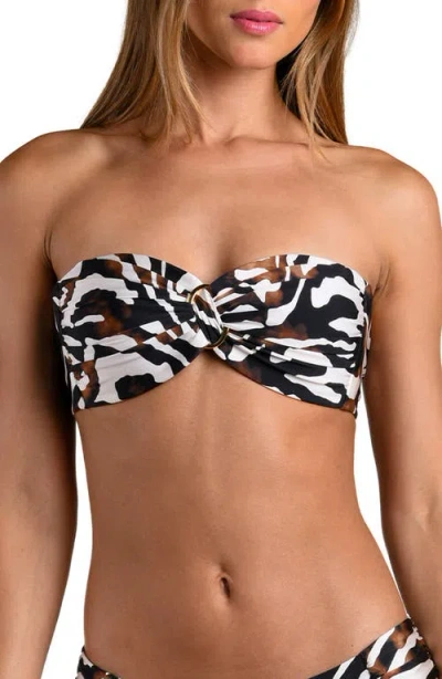 Sunshine 79 Nightlife Bandeau Bikini Top In Black