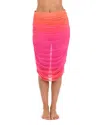 Sunshine 79 Ombre Illusions Convertible Midi Skirt In Pink