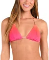 Sunshine 79 Ombre Illusions Tri Slider Bra Top In Pink
