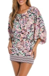 Sunshine 79 Paisley Cover-up Tunic Top In Multi
