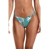 Sunshine 79 Patchwork Palms Bikini Bottoms In Blue