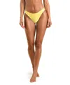 Sunshine 79 Solid High Leg Bottom In Yellow