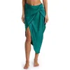 Sunshine 79 Gypset Convertible Faux Wrap Coverup In Jade