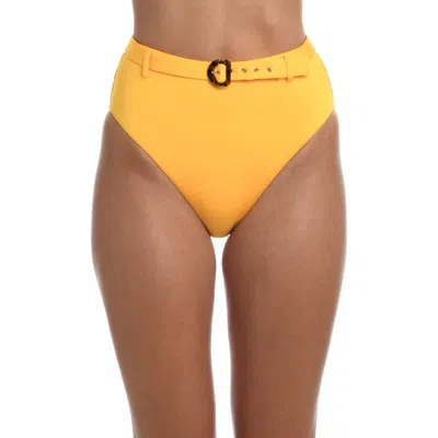 Sunshine 79 Solids High Waist Bikini Bottoms In Sunshine