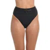 Sunshine 79 Solids High Waist Bikini Bottoms In Black
