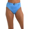 Sunshine 79 Solids High Waist Bikini Bottoms In Sky