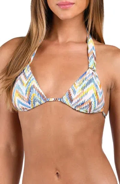 Sunshine 79 Soul Triangle Slider Bikini Top In Multi