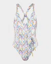 Sunshine 79 Soul V-plunge One-piece Swimsuit In Multi