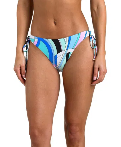 Sunshine 79 Studio Swirl Side Tie Bikini Bottoms In Multi
