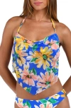 Sunshine 79 Sunflower Cowl-neck Midkini Swim Top