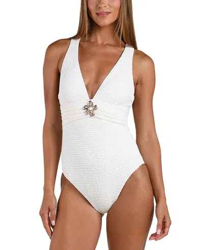 Sunshine 79 Sunshne 79 Flora Flair V Plunge Crossback One Piece In Yellow