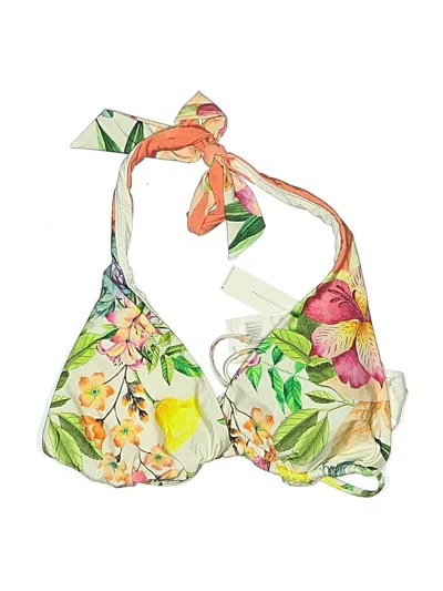 Sunshine 79 Swimsuit Top Yellow Floral Pattern Swimwear
