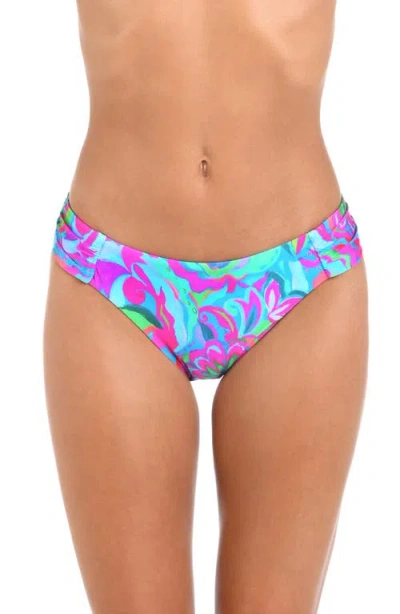 Sunshine 79 Swirltopia Shirred-side Hipster Bikini Bottoms