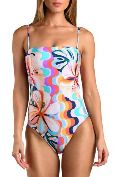 Sunshine 79 Untamed Tropics Cutout One-piece Swimsuit In Animal Print