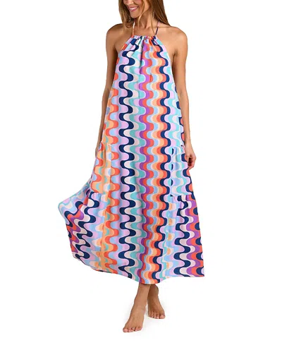 Sunshine 79 Untamed Tropics Maxi Dress Cover Up In Multi
